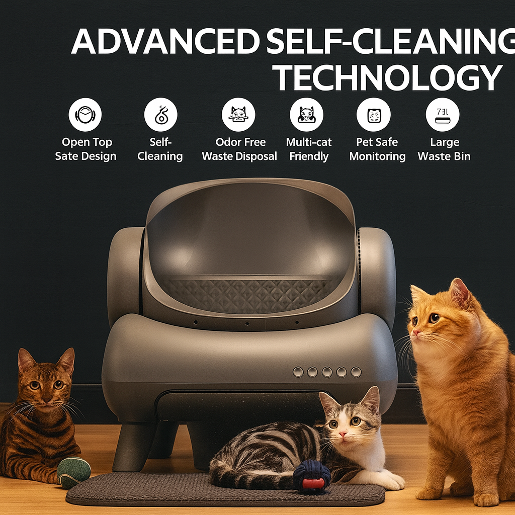 Smart Self-Cleaning Litter Box – For a Clean, Odor-Free Home