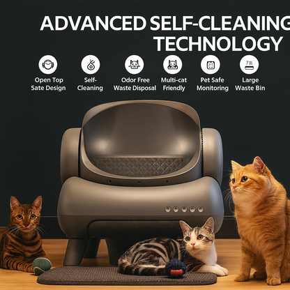 Smart Self-Cleaning Litter Box – For a Clean, Odor-Free Home